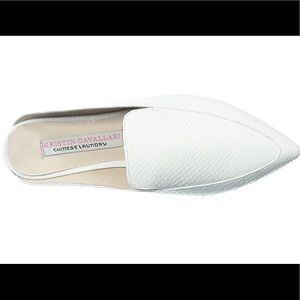 Kristin Cavalari White Mules size 7